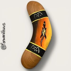 Bundle Sale 3 for $15 | Hand-Painted Australian Boomerang – 6” – Vintage Souveni